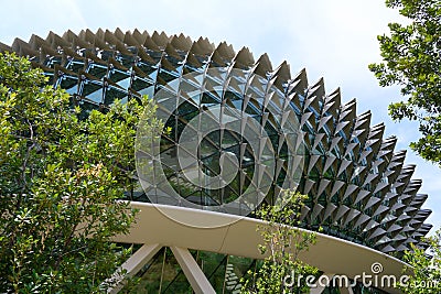 Dome of Esplanade, Theatres on the Bay, Singapore Editorial Stock Photo